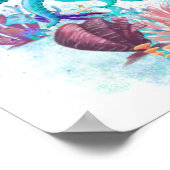 Cute Ocean Zee baby Twin Octopus Colorful Welcome Poster (Hoek)