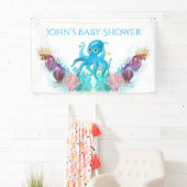 Cute Ocean Zee boy Octopus Colorful Baby shower Spandoek (Insitu)