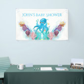 Cute Ocean Zee boy Octopus Colorful Baby shower Spandoek (Beurs)