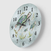 Cute Ocean Zee Creates Turtle Baby Nursery Kinder Grote Klok (Hoek)