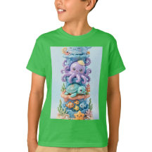 Cute Ocean Zee Dieren Stapel Toren 3D
