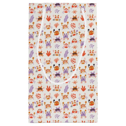 Cute Ocean Zee Friends Coral Crab Waterverf Klein Cadeauzakje (Achterkant)