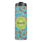 Cute Ocean Zee Life Fish Pattern - Gepersonaliseer Thermosbeker (Voorkant)