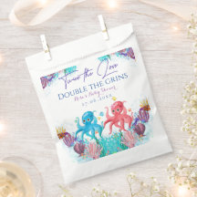 Cute Ocean Zee Twin Octopus Baby shower Party