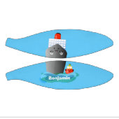 Cute oceanische lijnboot tug cartoon illustratie basketbal (Panelen)