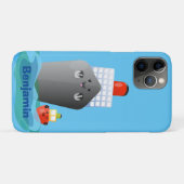 Cute oceanische lijnboot tug cartoon illustratie Case-Mate iPhone case (Achterkant (horizontaal))