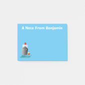 Cute oceanische lijnboot tug cartoon illustratie post-it® notes (Voorkant)