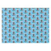 Cute oceanische lijnboot tug cartoon illustratie tafelkleed (Voorkant (Horizontaal))