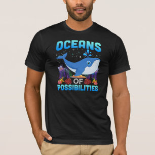 Cute Oceans of Mossibilities Summer Vacation Whale T-shirt