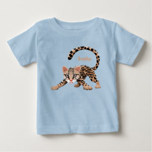 Cute ocelot cartoon illustratie