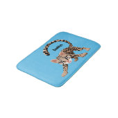 Cute ocelot cartoon illustratie badmat (Gekanteld)