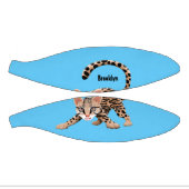 Cute ocelot cartoon illustratie basketbal (Panelen)