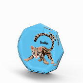 Cute ocelot cartoon illustratie fotoblokken (Rechts)
