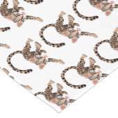 Cute ocelot cartoon illustratie korte tafelloper (Hoek)