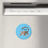 Cute ocelot cartoon illustratie magneet (Insitu (Vaatwasser))