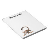 Cute ocelot cartoon illustratie notitieblok (Schuin)