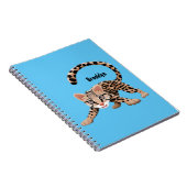 Cute ocelot cartoon illustratie notitieboek (Rechterzijde)