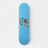 Cute ocelot cartoon illustratie persoonlijk skateboard (Voorkant)
