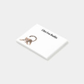 Cute ocelot cartoon illustratie post-it® notes (Schuin)