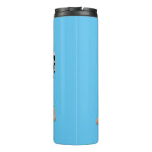 Cute ocelot cartoon illustratie thermosbeker (Achterkant)