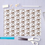 Cute ocelot cartoon illustratie tissuepapier (Craft)