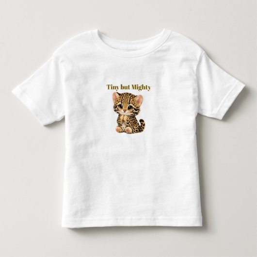 Cute Ocelot Peuter T-Shirt – Klein katje (Voorkant)