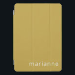 Cute Ochre Solid Color Persoonlijke naam iPad Pro Cover<br><div class="desc">Cute Ochre Solid Color Persoonlijke naam iPad Pro Hoesje</div>