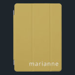 Cute Ochre Solid Color Persoonlijke naam iPad Pro Cover<br><div class="desc">Cute Ochre Solid Color Persoonlijke naam iPad Pro Hoesje</div>