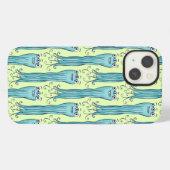 Cute Octopus Alien Monster Character iPhone Hoesje (Achterkant horizontaal)