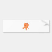 Cute Octopus Cartoon Bumpersticker (Voorkant)