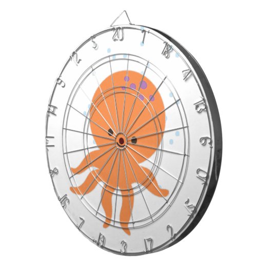 Cute Octopus Cartoon Dartbord (Voorkant Rechts)