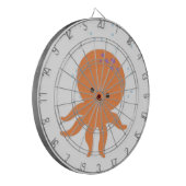 Cute Octopus Cartoon Dartbord (Voorkant Links)