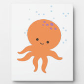 Cute Octopus Cartoon Fotoplaat (Voorkant)