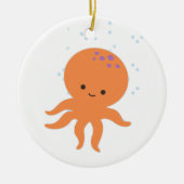 Cute Octopus Cartoon Keramisch Ornament (Voorkant)