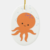 Cute Octopus Cartoon Keramisch Ornament (Voorkant)