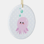 Cute octopus cartoon keramisch ornament (Rechts)