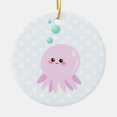Cute octopus cartoon keramisch ornament (Voorkant)