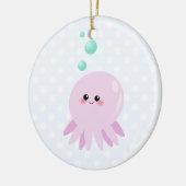 Cute octopus cartoon keramisch ornament (Links)