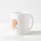 Cute Octopus Cartoon Koffiemok (Voorkant rechts)