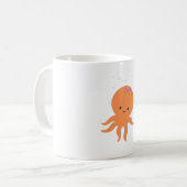 Cute Octopus Cartoon Koffiemok (Voorkant links)