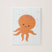 Cute Octopus Cartoon Legpuzzel (Verticaal)