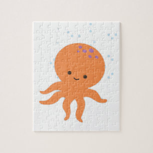 Cute Octopus Cartoon Legpuzzel