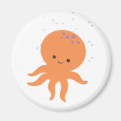 Cute Octopus Cartoon Magneet (Voorkant)