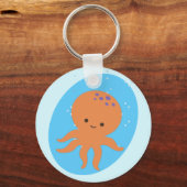 Cute Octopus Cartoon Sleutelhanger (Voorkant)
