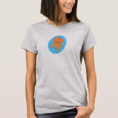 Cute Octopus Cartoon T-shirt (Voorkant)