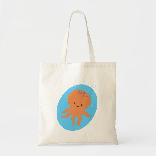 Cute Octopus Cartoon Tote Bag (Voorkant)