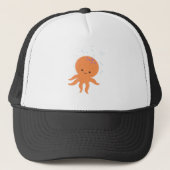 Cute Octopus Cartoon Trucker Pet (Voorkant)