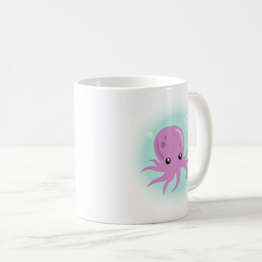 Cute Octopus Coffee Mok (Voorkant rechts)