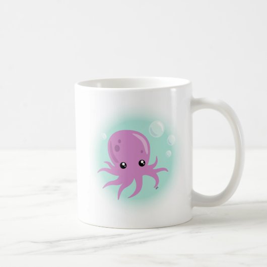 Cute Octopus Coffee Mok (Rechts)