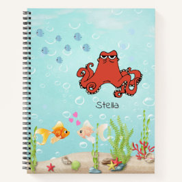 Cute Octopus Colorful Sketchbook Kinder Notitieboek